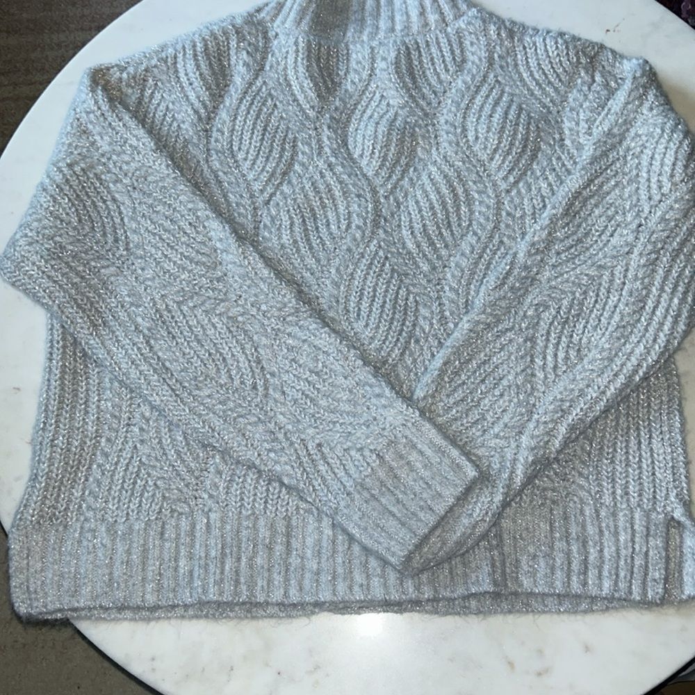 New Universal Thread Gray/Silver 4 Button Cardiga… - image 4